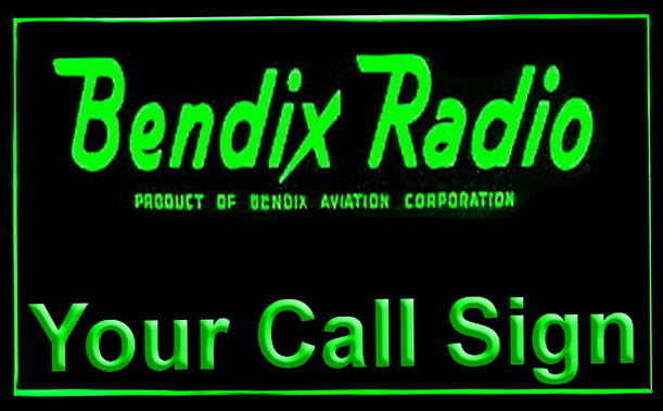 Bendix Radio Aviation LED Neon Sign